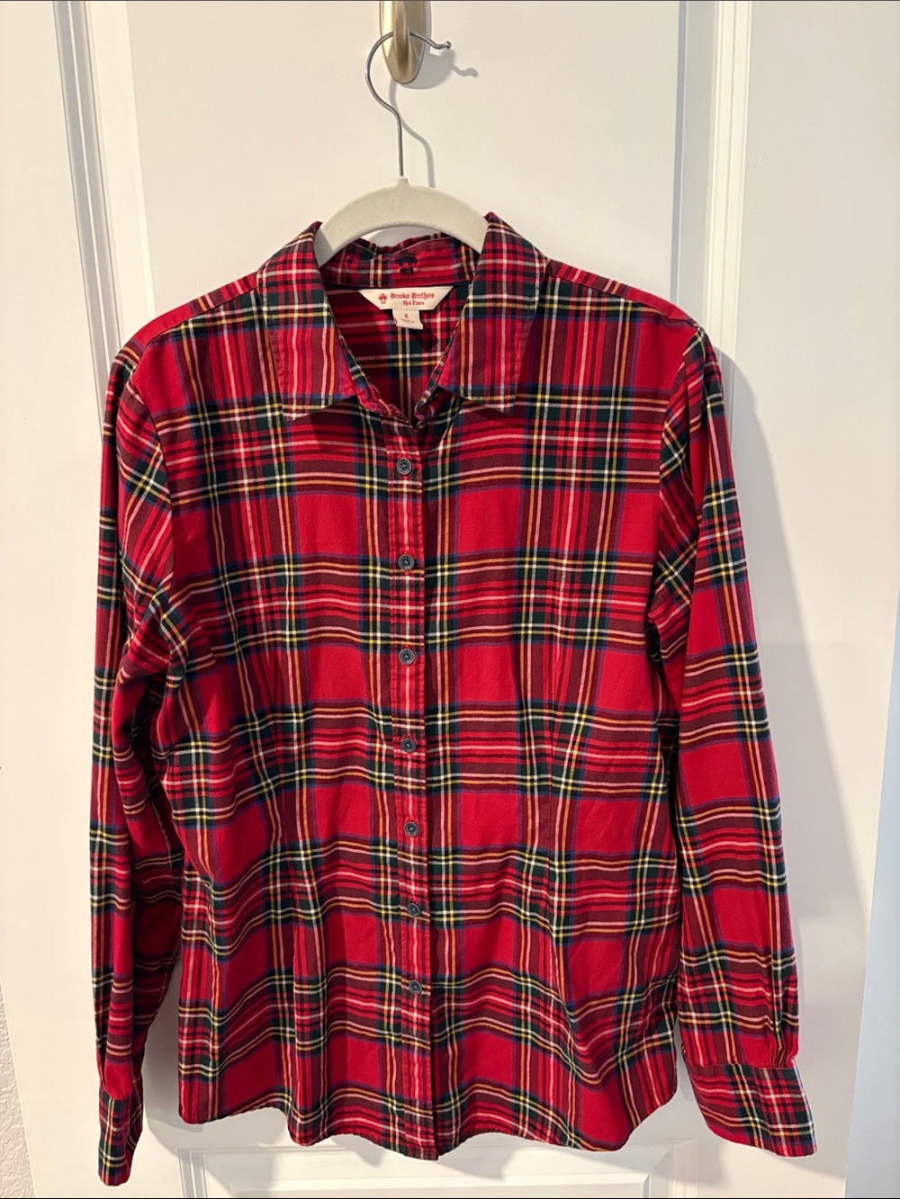 Brooks Brothers Red Plaid Long-Sleeve Button-Down Shirt